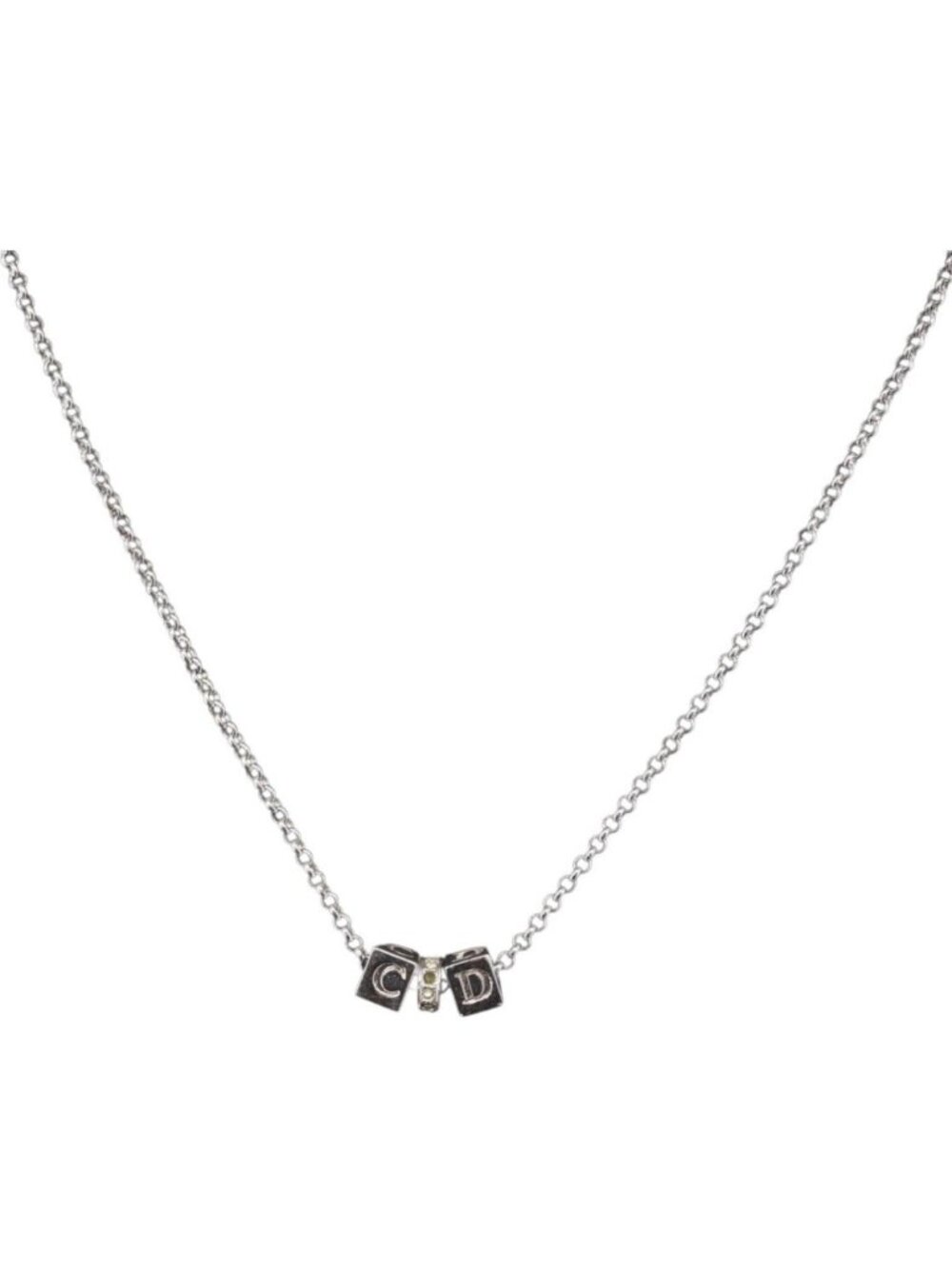 Christian Dior Necklace metal Silver